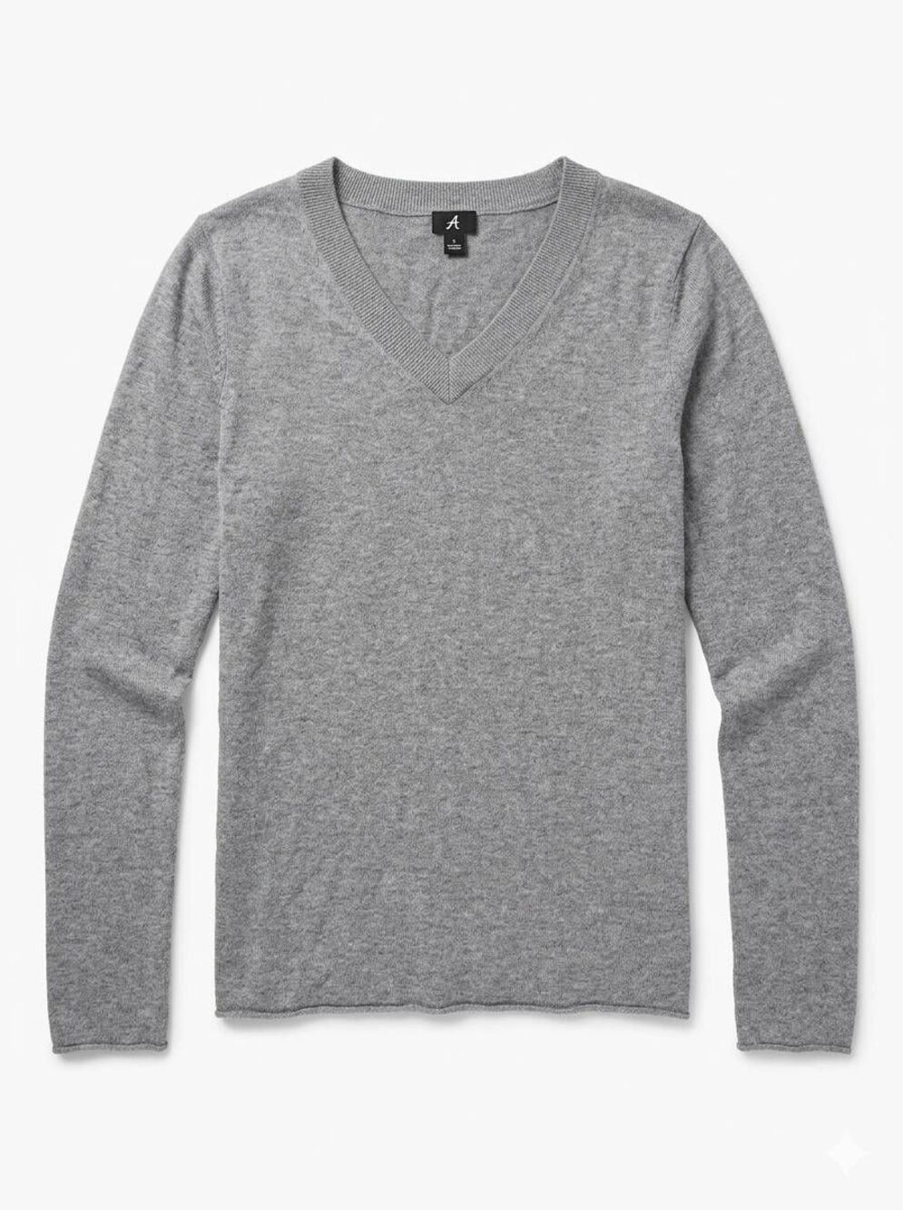 💜Gray Angora Blend Vneck Long Sleeved Sweater Youth Small